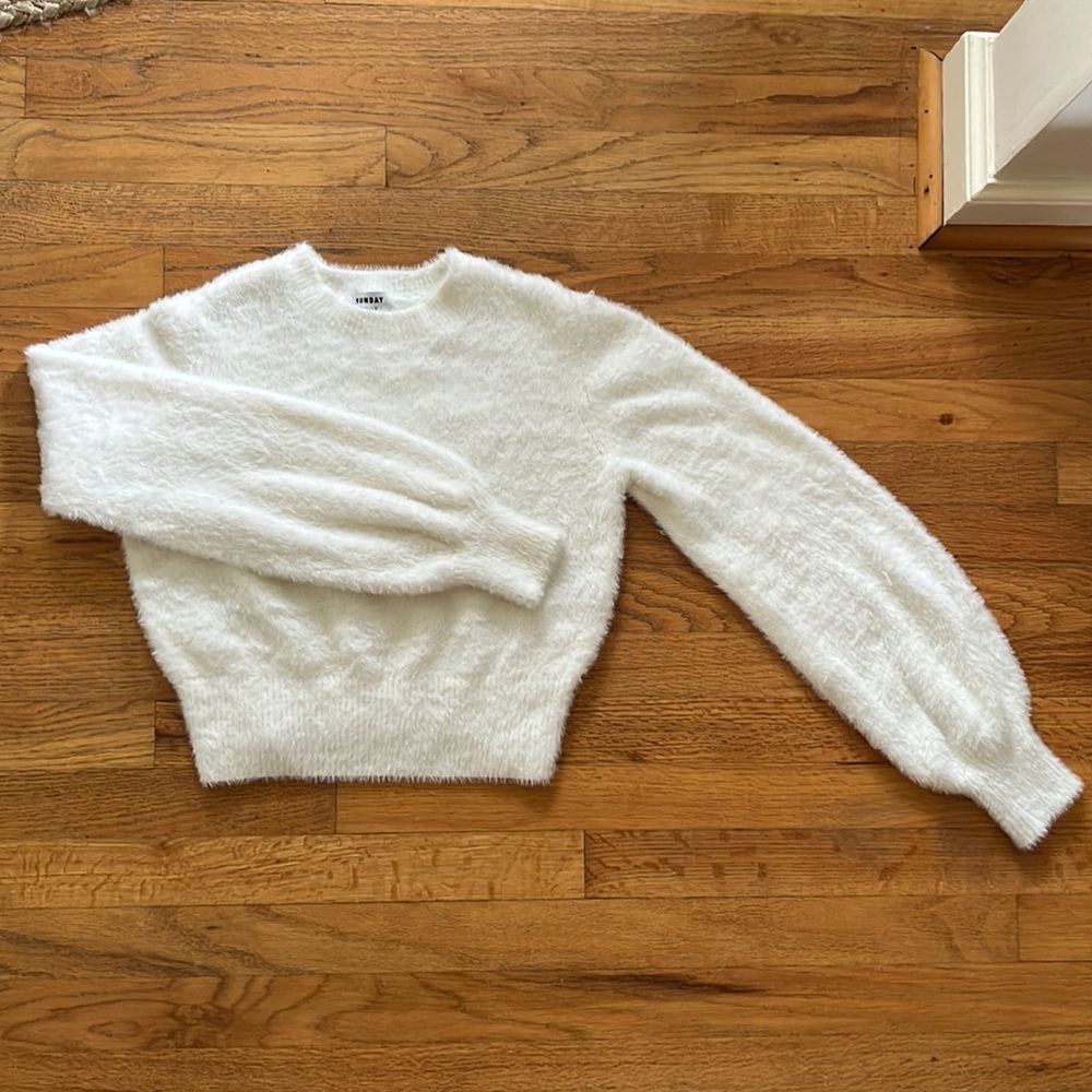 Sunday Best Cream Cropped Sweater